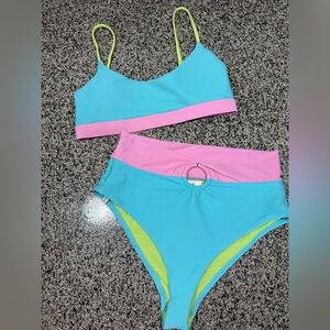 Body Glove Blue and Pink Bikini Set